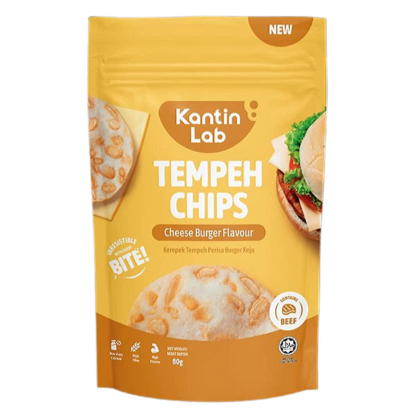 Kantin Lab Cheese Burger Flavoured Tempeh Chip 80g (highest price)