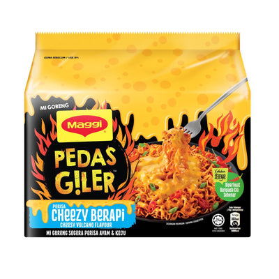 Maggi Pedas Giler Cheese Intant Noodles 73g x 5