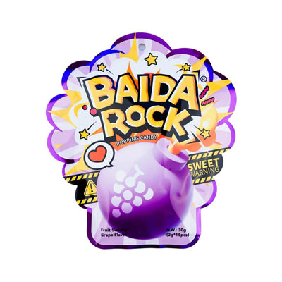 Baida Rock Popping Candy Grape 2g x 15