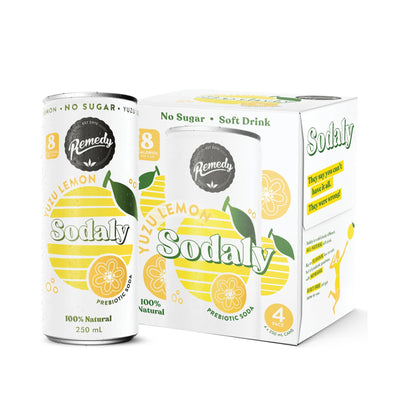 Remedy Sodaly Prebiotic Yuzu Lmon 250ml
