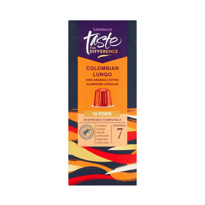 Sainsbury's Colombian Lungo Coffee Pods 52g x 10