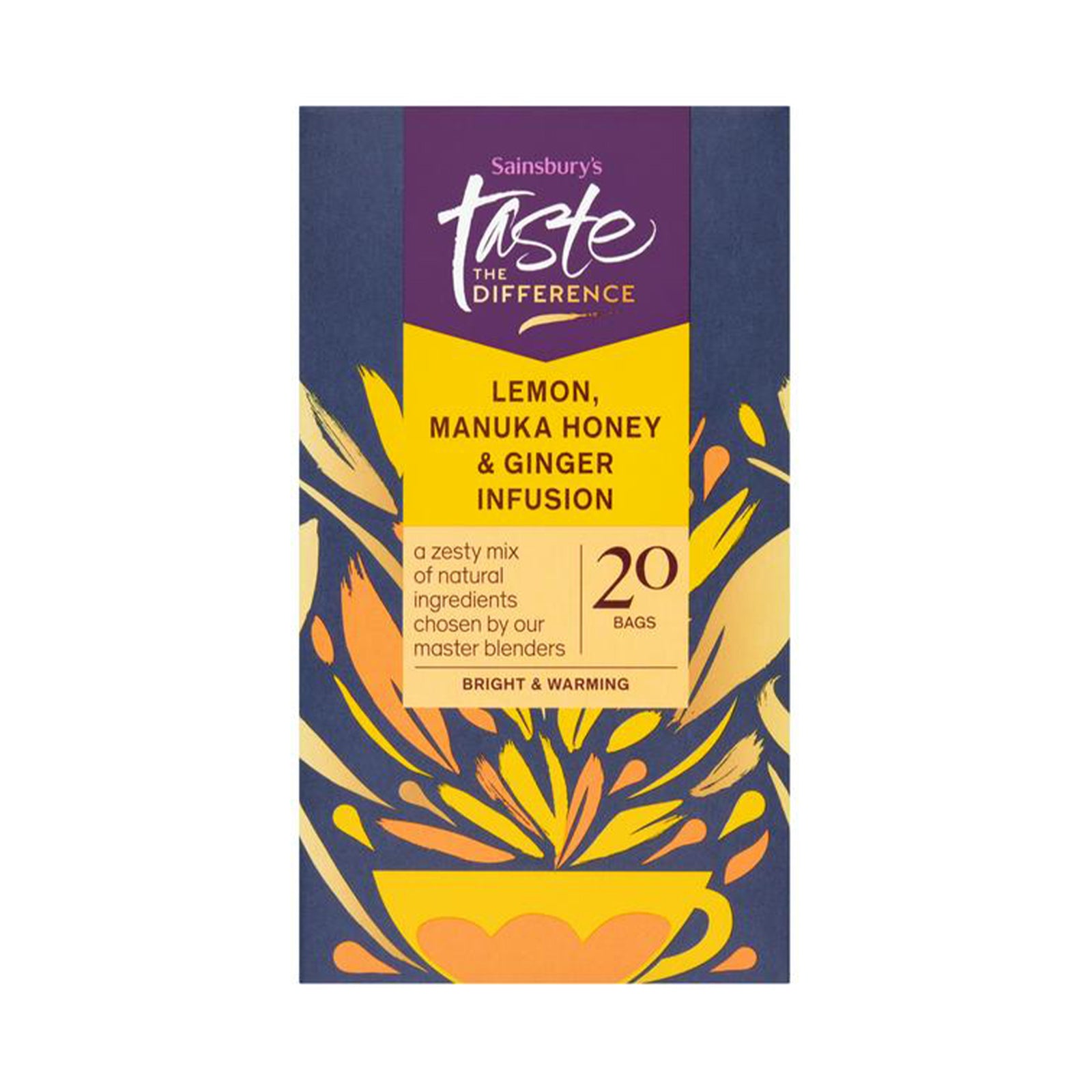 Sainsburys Taste The Difference Camomile Honey and Ginger 20pcs/Pack 40g