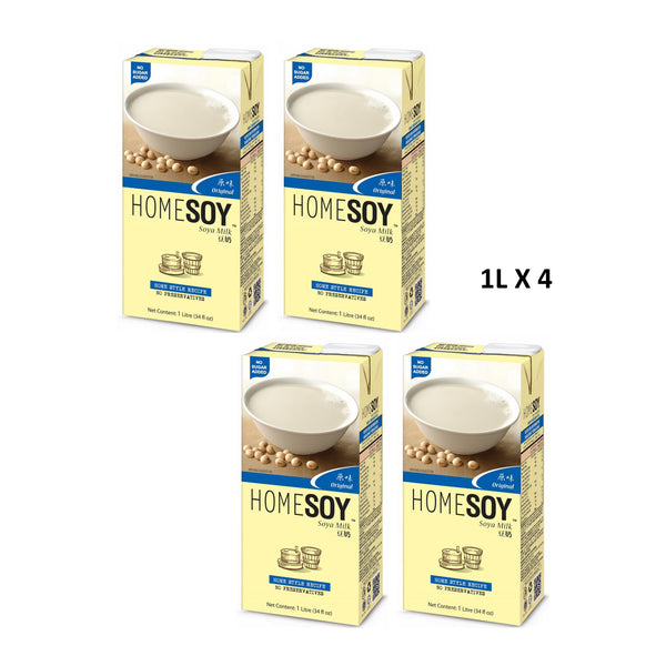 Homesoy No Sugar Added Soy Milk Drink Value Pack 1L x 4 (highest price)