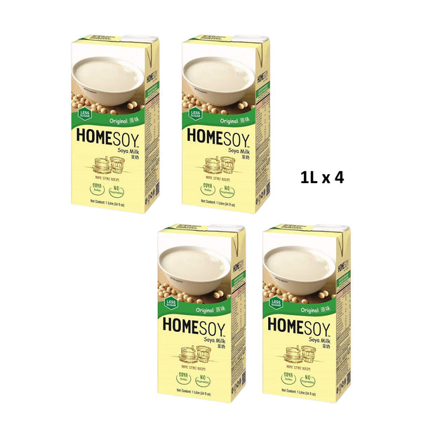 Homesoy Original Soy Milk Drink Value Pack 1L x 4 (highest price)