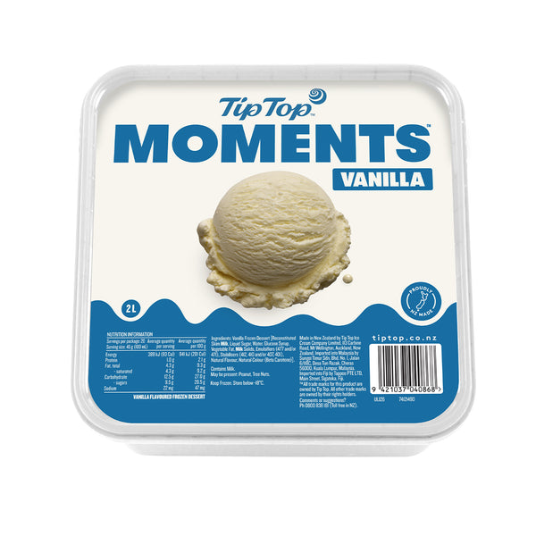 Tip Top Moments Vanilla Ice Cream 2L (highest price)
