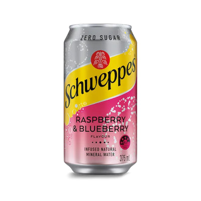 Schweppes Mineral Water Raspberry and Blueberry 375ml