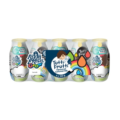 Farm Fresh Grow Tutti Frutti Cultured Milk 100ml x 5