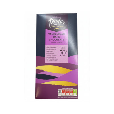 Sainsburys Taste The Difference Venezuelan 70% Dark Chocolate 100g