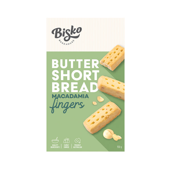 Bisko Bakehouse Traditional Shortbread Macadmia Fingers 150g (highest price)
