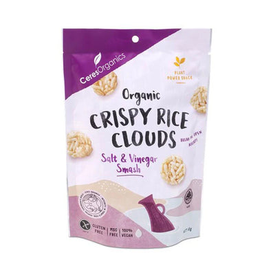 Cereal Bio Crispy Rice Cloud Salt and Vinegar Gluten Free 50g