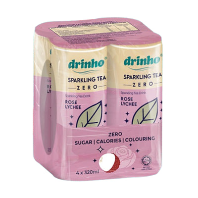 Drinho Sparkling Tea Rose Lychee 320ml