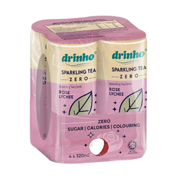 Drinho Sparkling Tea Rose Lychee 320ml (highest price)