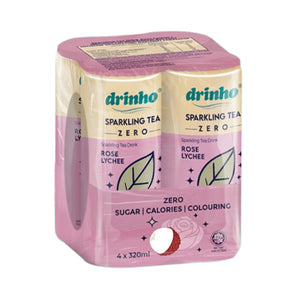 Drinho Sparkling Tea Rose Lychee 320ml