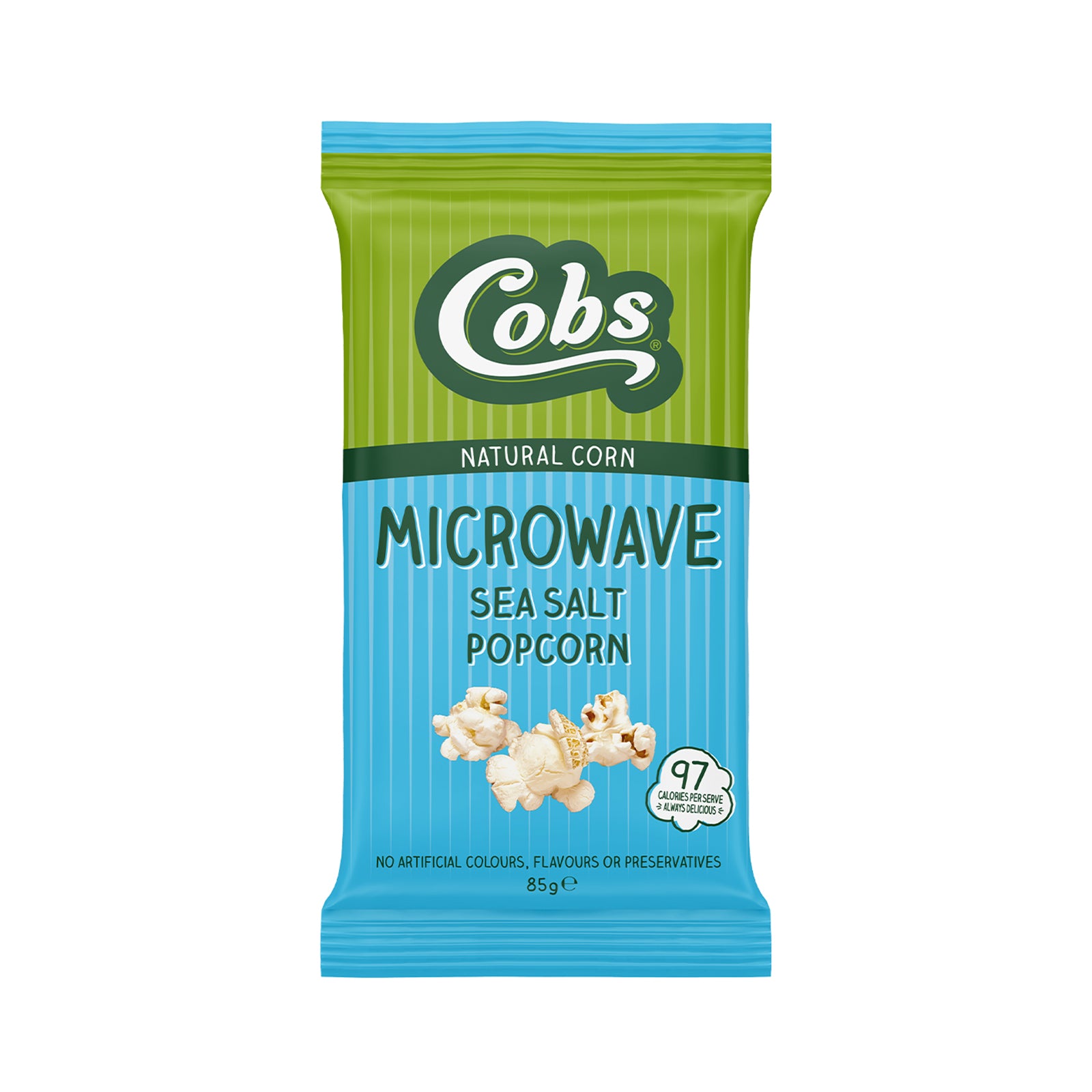 Cobs Microwave Popcorn Sea Salt 85g