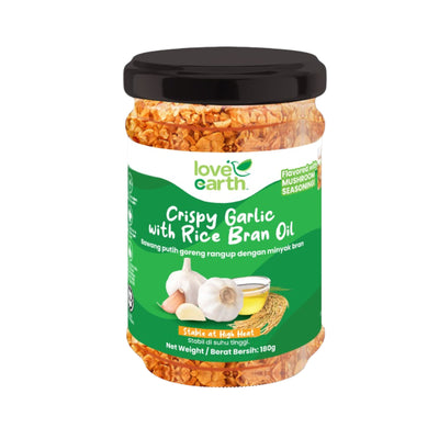 Love Earth Crispy Garlic with Rice Bran Oil 180g