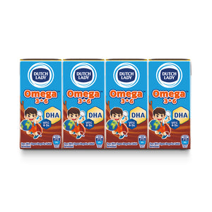 Dutch Lady Omega 3 & 6 Chocolate Milk 180ml x 4