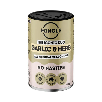 Mingle All Natural Seasoning Garlic & Herb 50g
