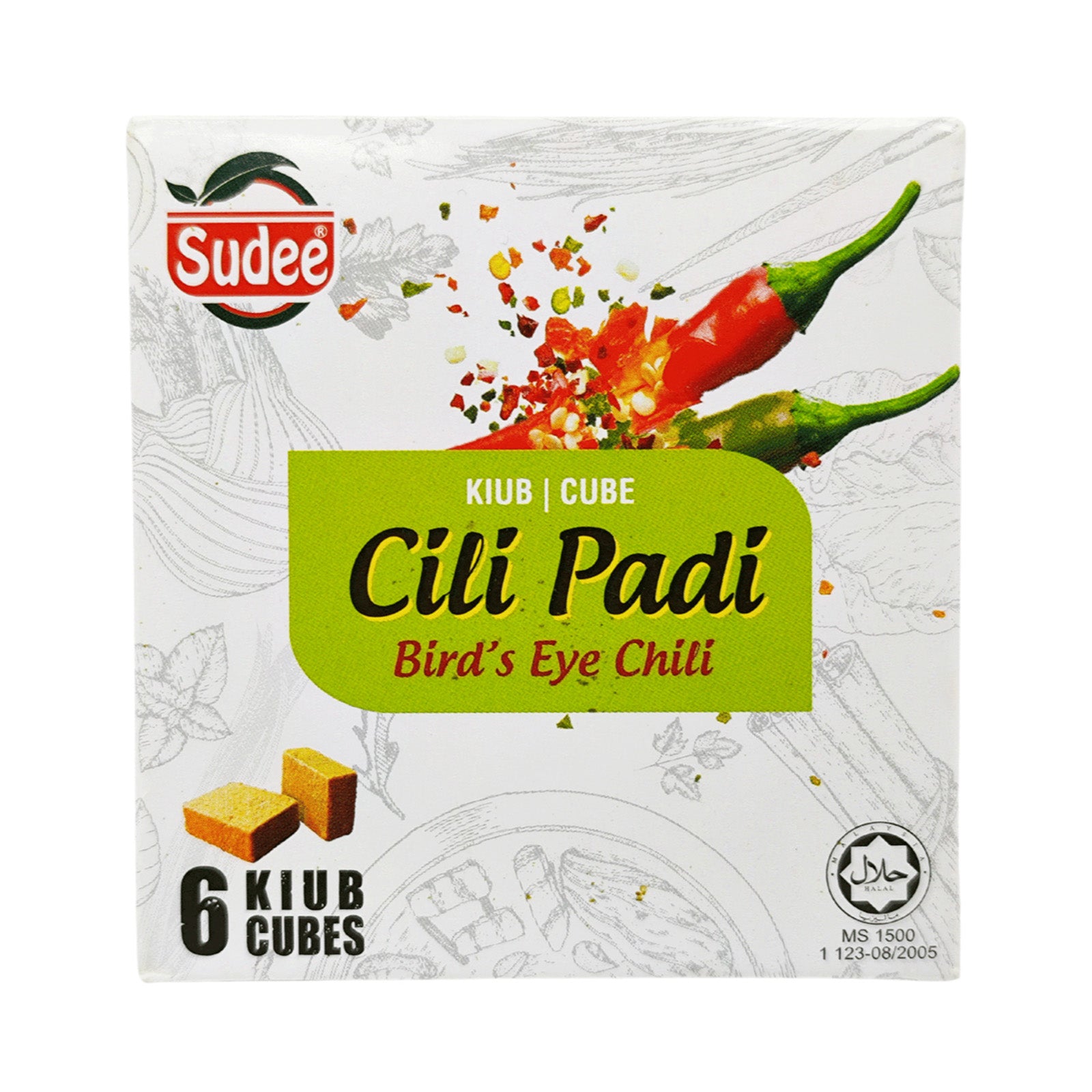 Sudee Cili Padi Cube 54g