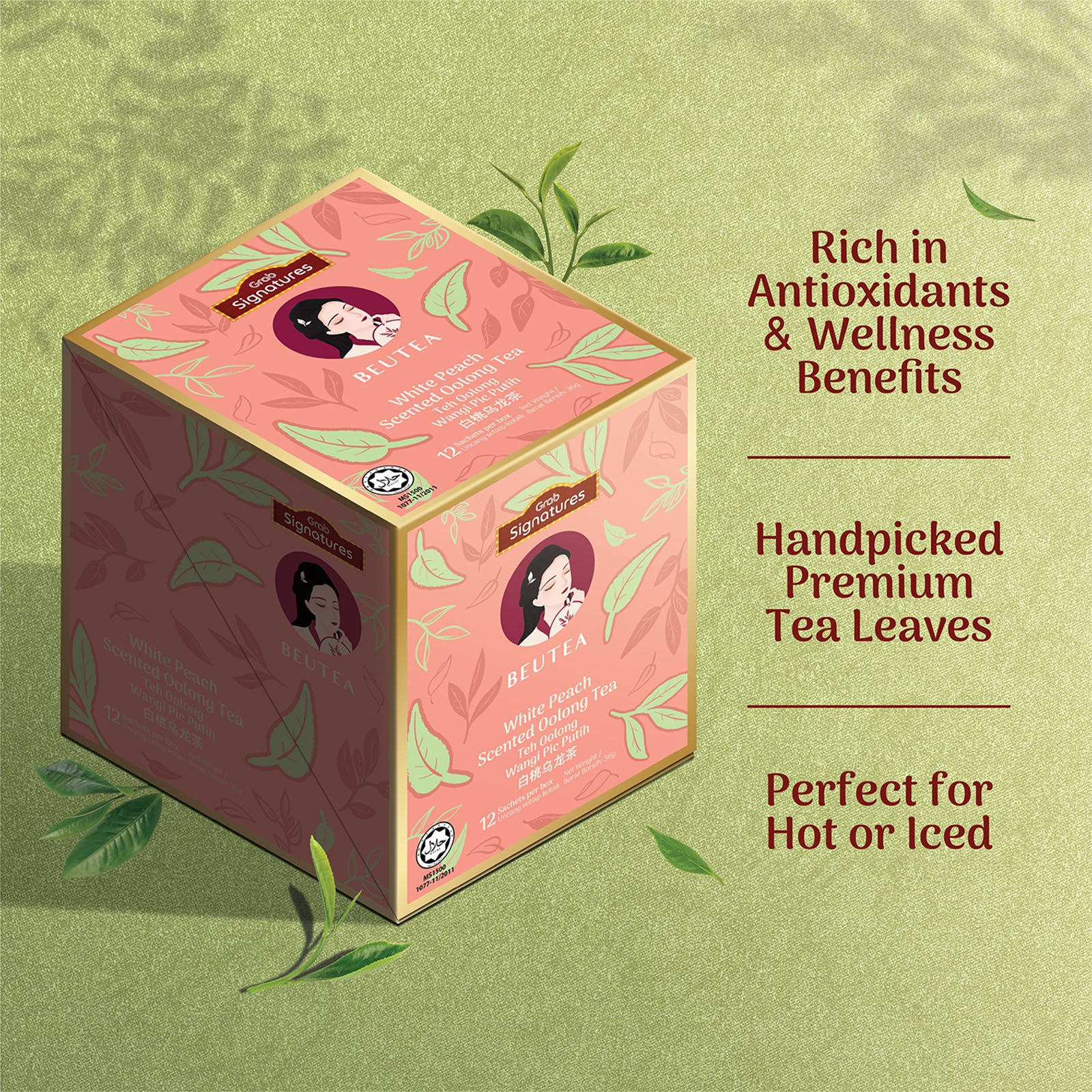 Grab Signatures x Beutea White Peach Oolong Tea