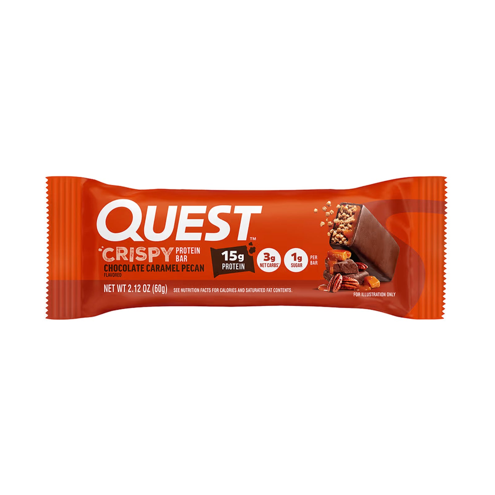 Quest Crispy Protein Bar Chocolate Caramel Pecan 60g
