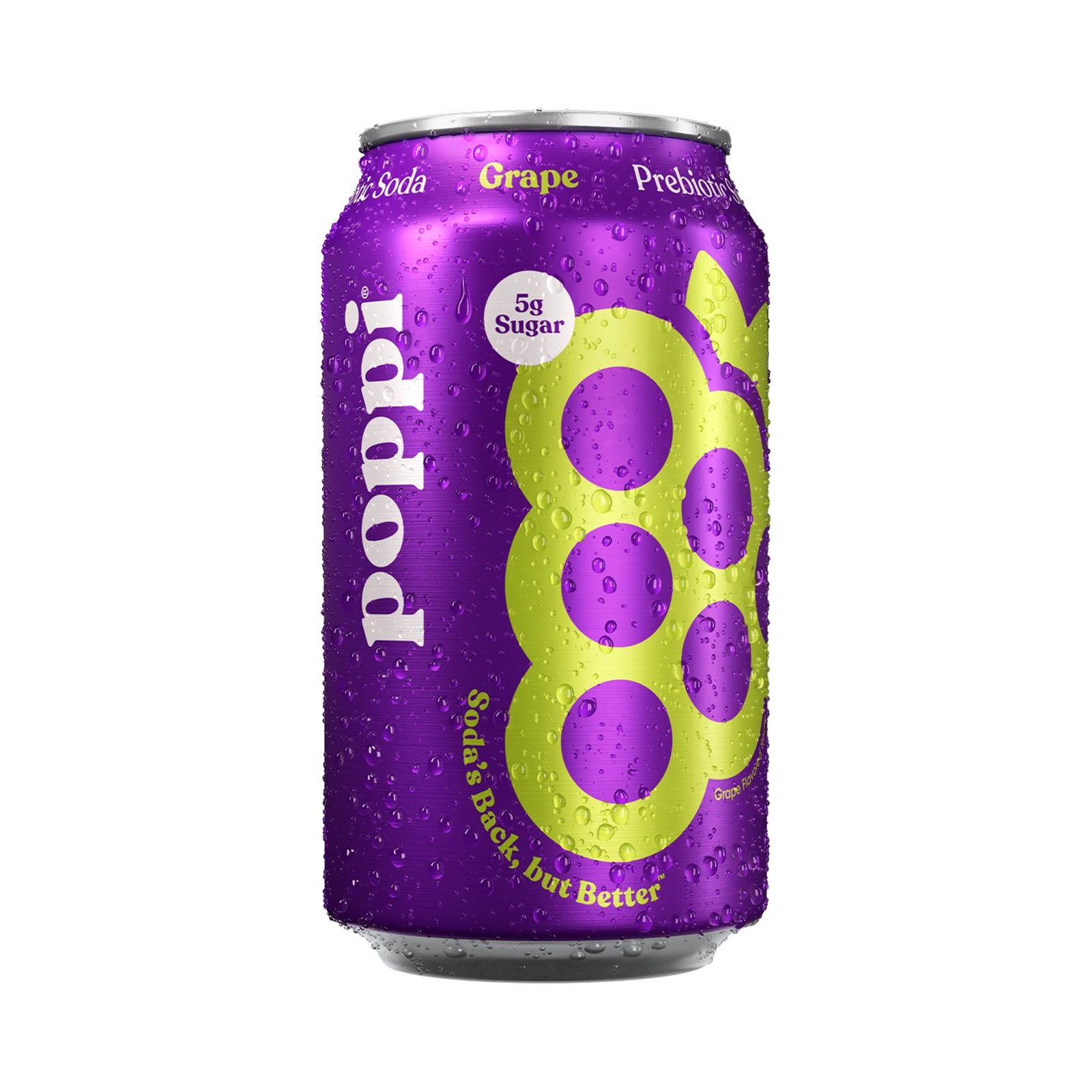 Poppi Grape Prebiotic Soda 355ml