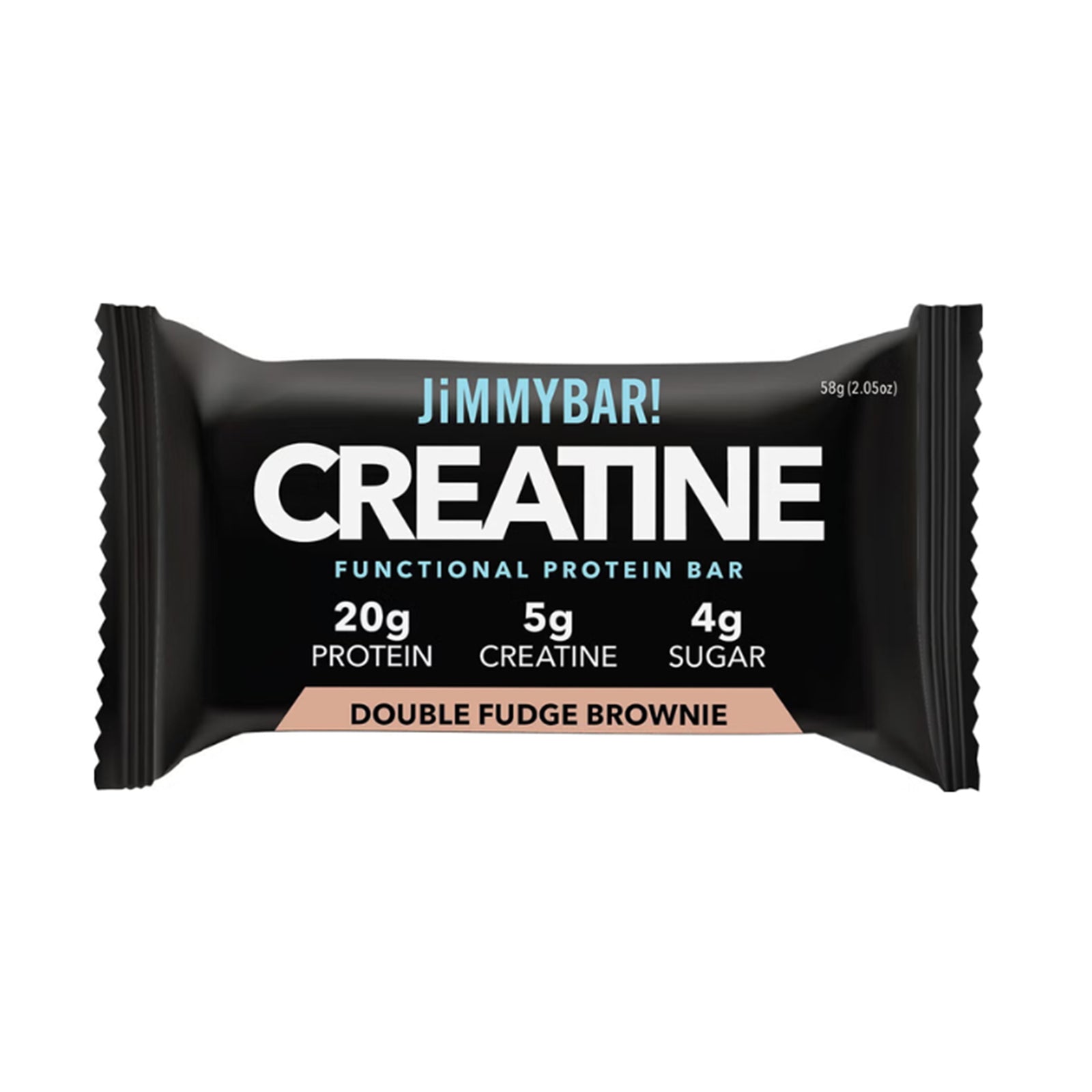 JimmyBar! Creatine Protein Bar Dark Fudge Brownie 58g