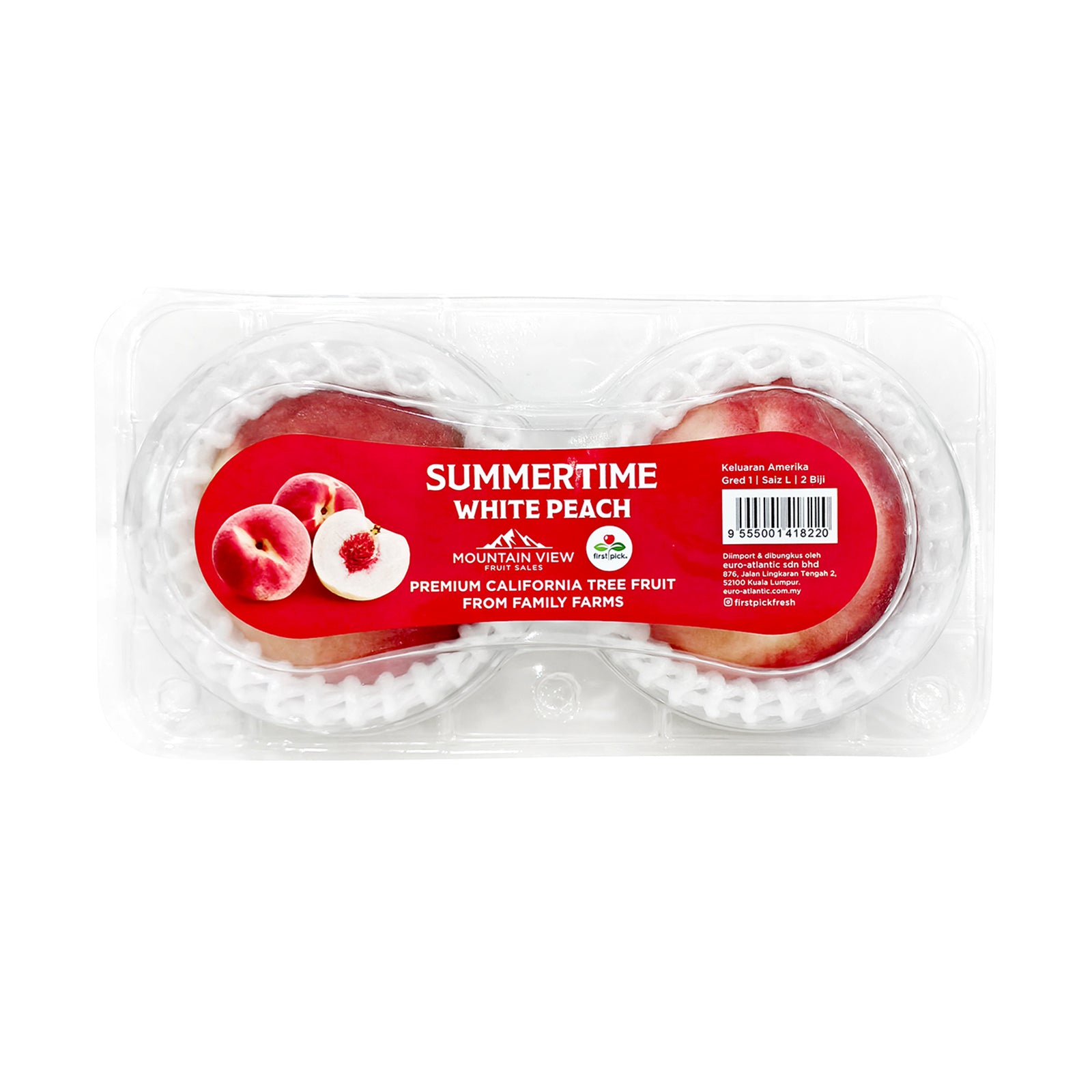 White Peach (USA) 2pcs/pack