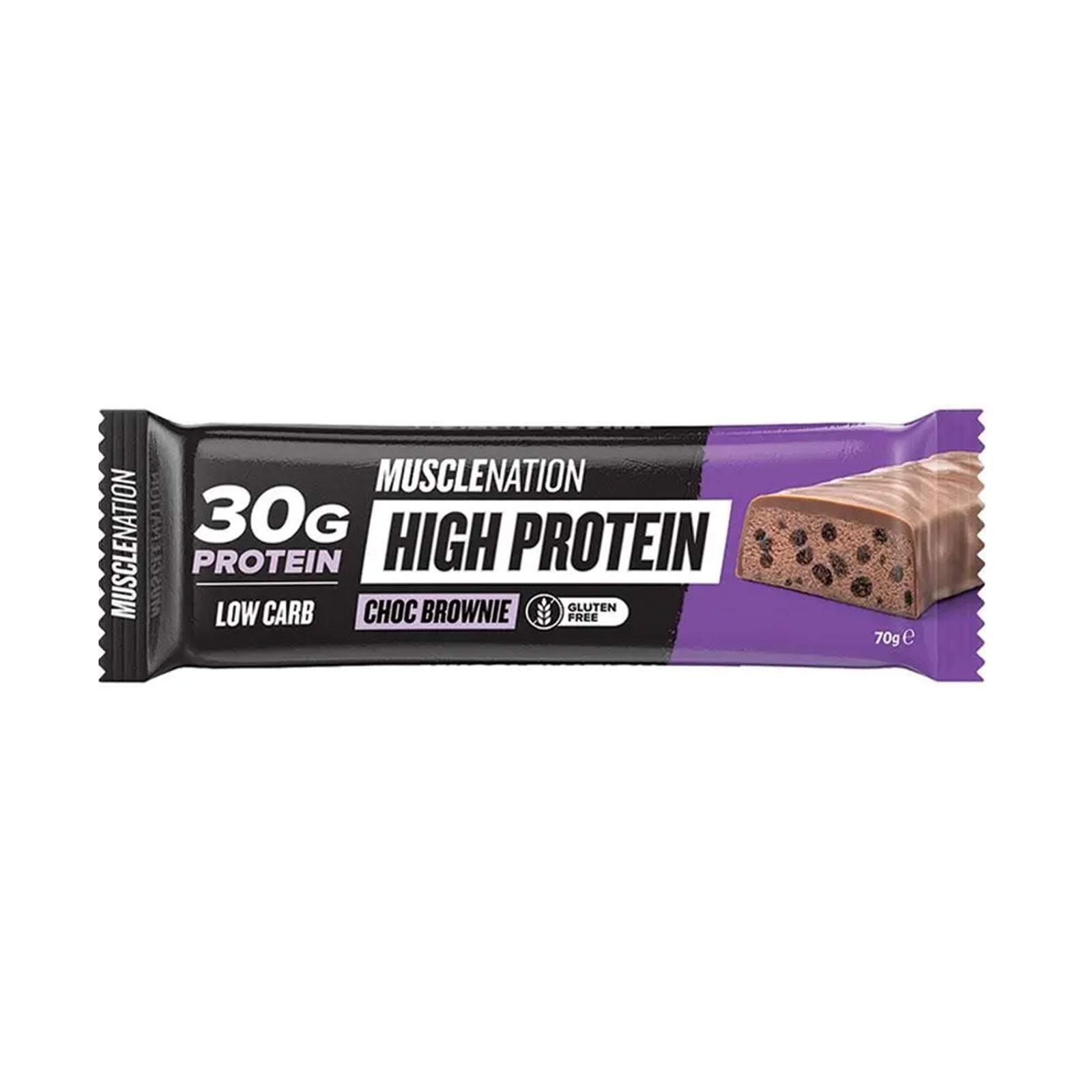 Muscle Nation High Protein Bar Chocolate Fudge Brownie 70g