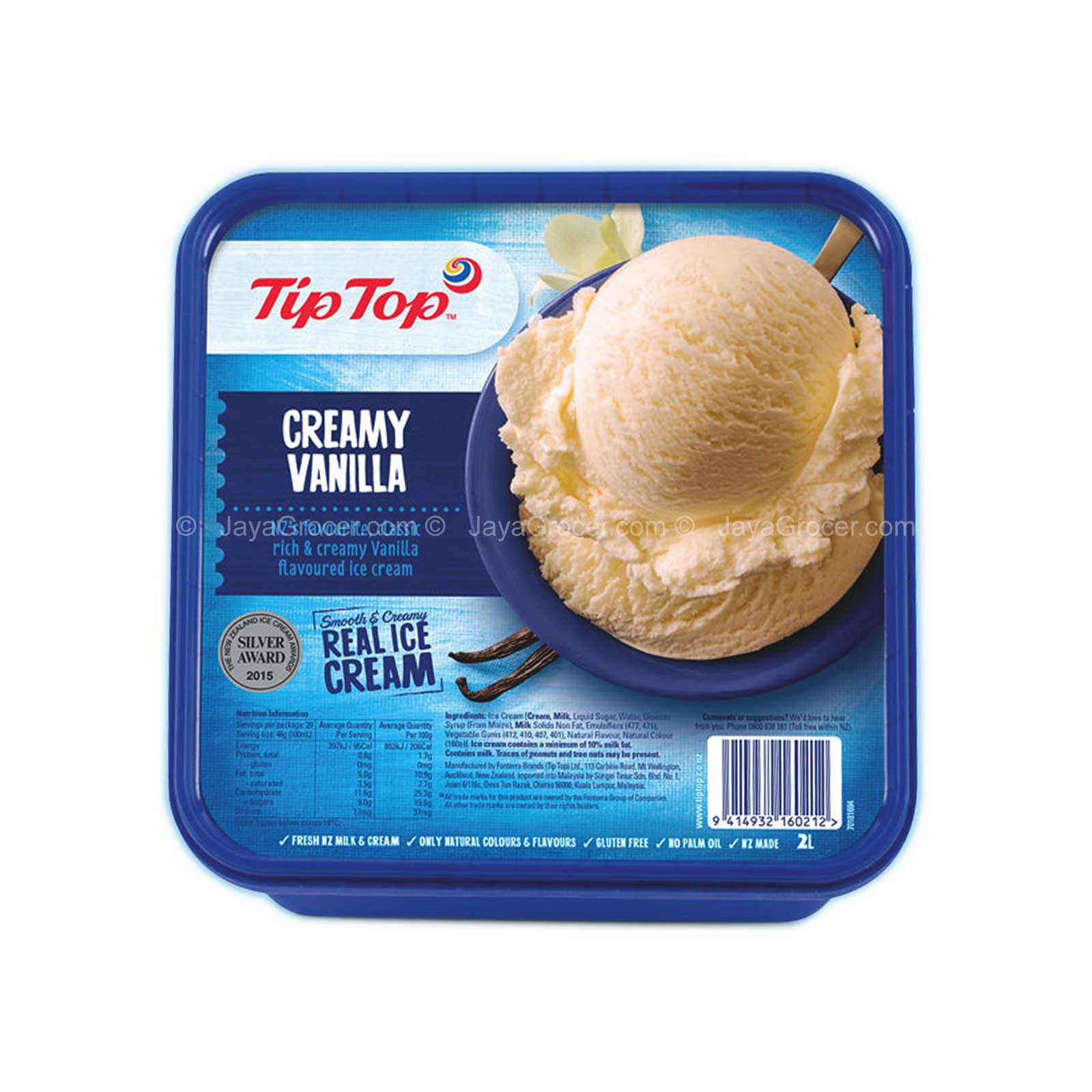 Tip Top Creamy Vanilla Ice Cream 2L