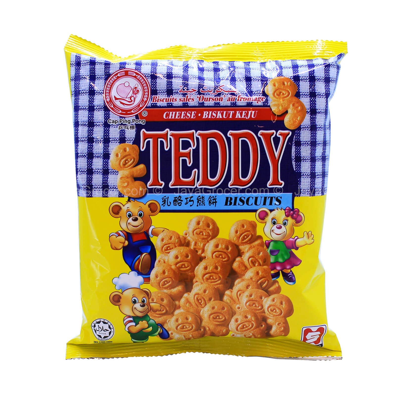 Cap Ping Pong Teddy Cheese Biscuits 90g