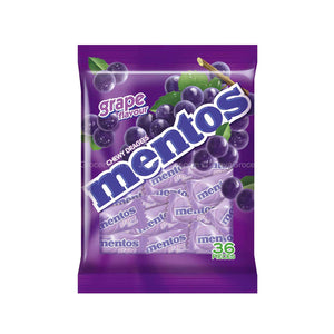 Mentos Pouch Bag Grape Flavour Candy 36pcs/pack