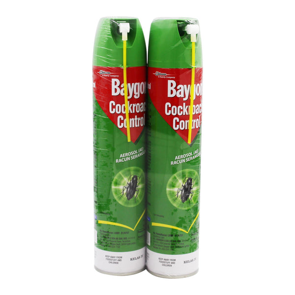 Baygon Cockroach Control Aerosol 570ml x 2
