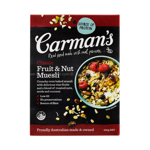 CarmanÃƒÂ¢Ã¢â€šÂ¬Ã¢â€žÂ¢s Classic Fruit & Nut Muesli 500g
