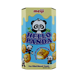 Meiji Hello Panda Biscuits with Milk Flavoured Filling 43g