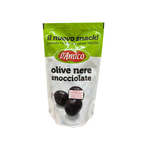 D Amico Pitted Black Olives 75g