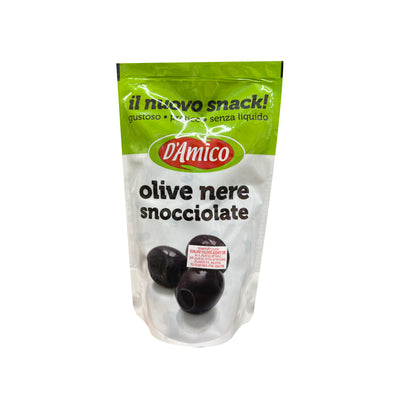 D Amico Pitted Black Olives 75g