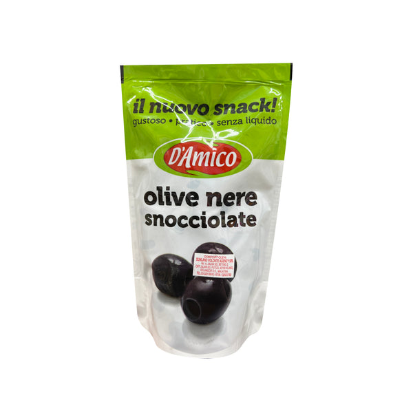 D Amico Pitted Black Olives 75g