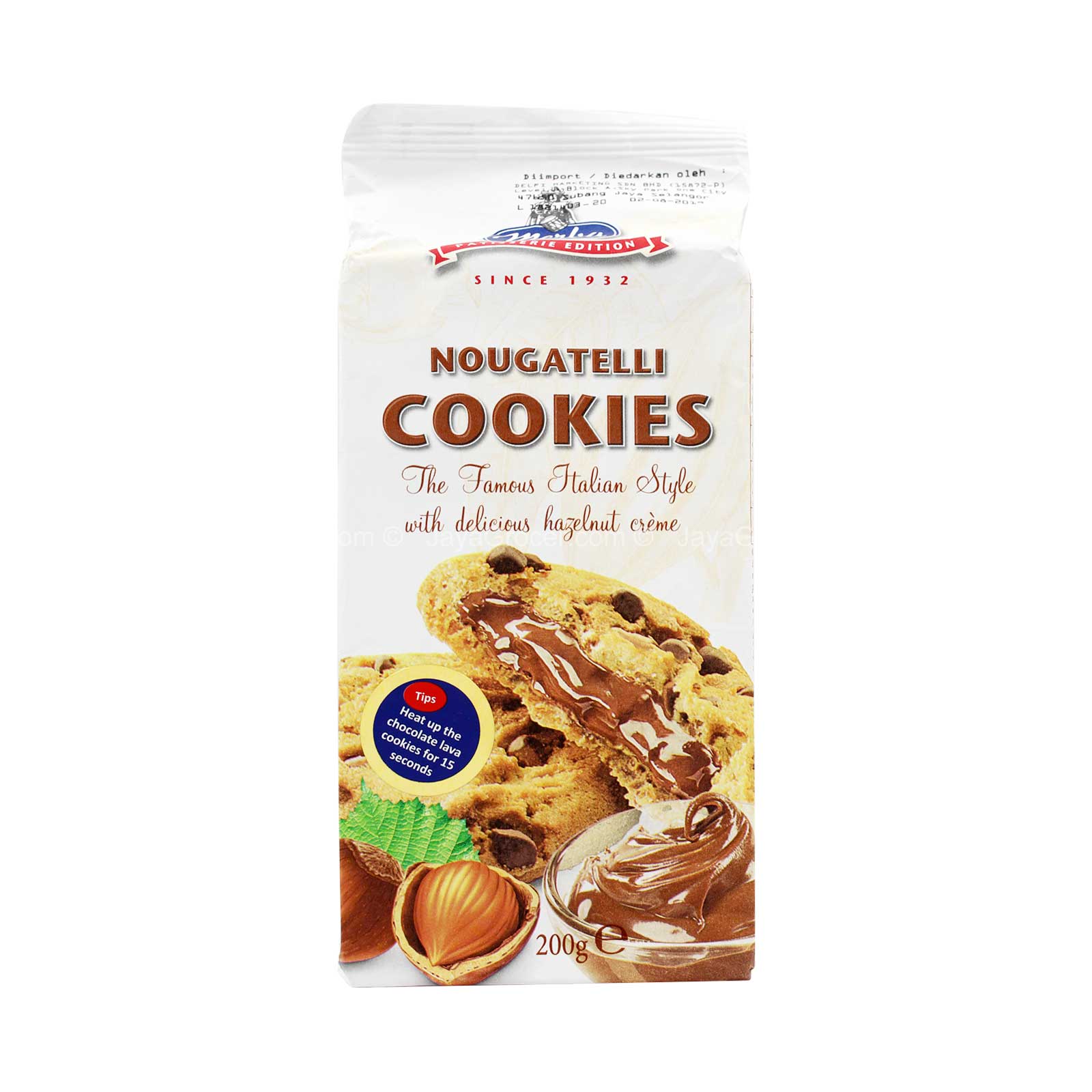 Merba Patisserie Nougatelli Cookies 175g