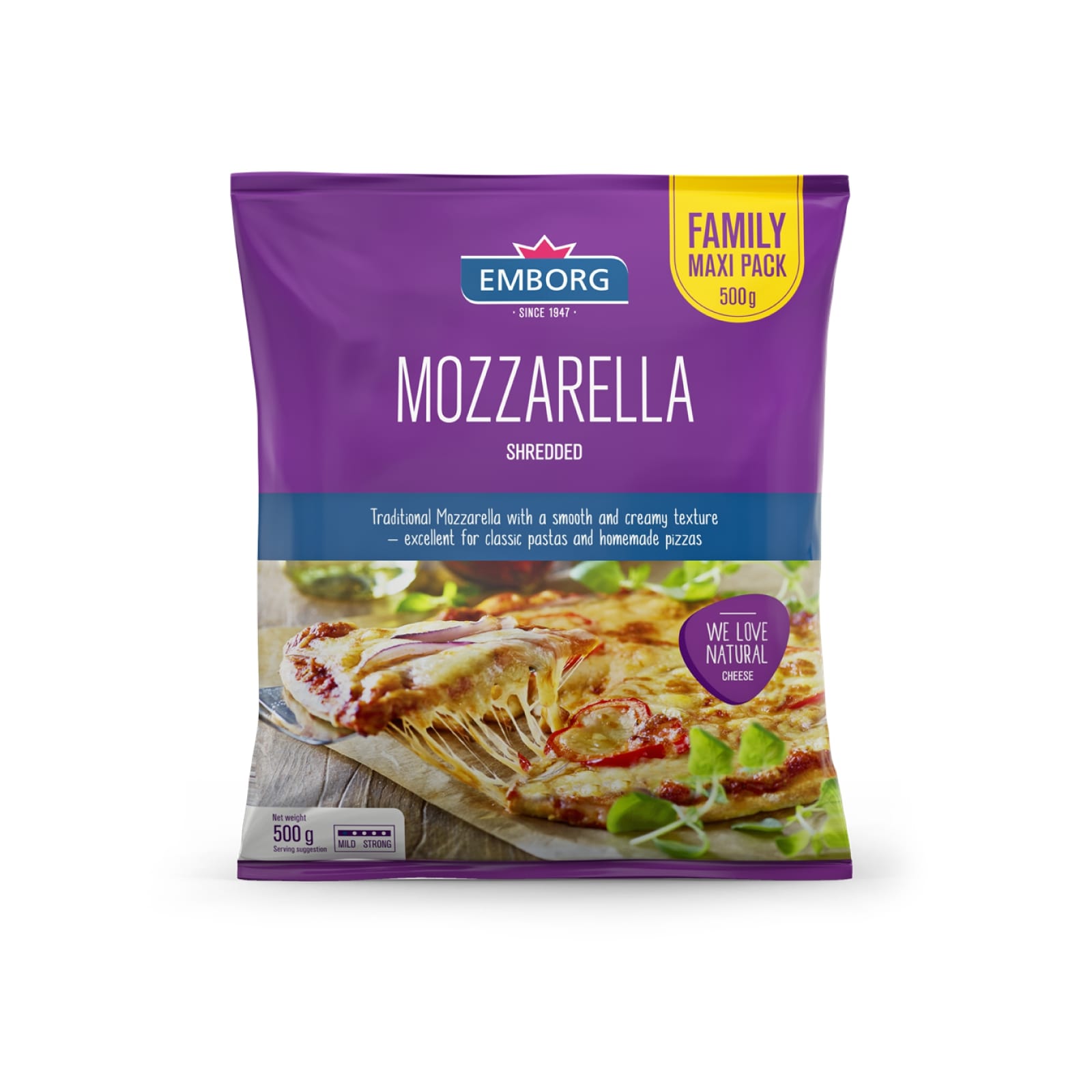 Emborg Shredded Mozzarella Cheese 500g