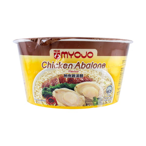 Myojo Instant Noodle Bowl Chicken Abalone 80g
