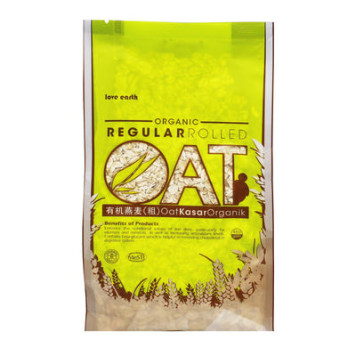 love earth regular rolled oat 400g
