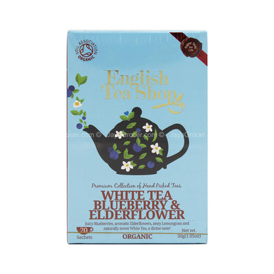 English Tea Shop White Tea, Blueberry and Elderflower Tea 30g