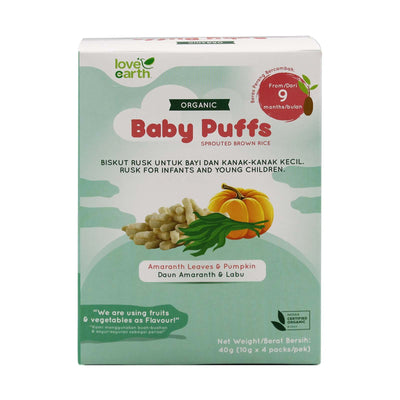 Love Earth Pumpkin And Amaranth Baby Puff 40g