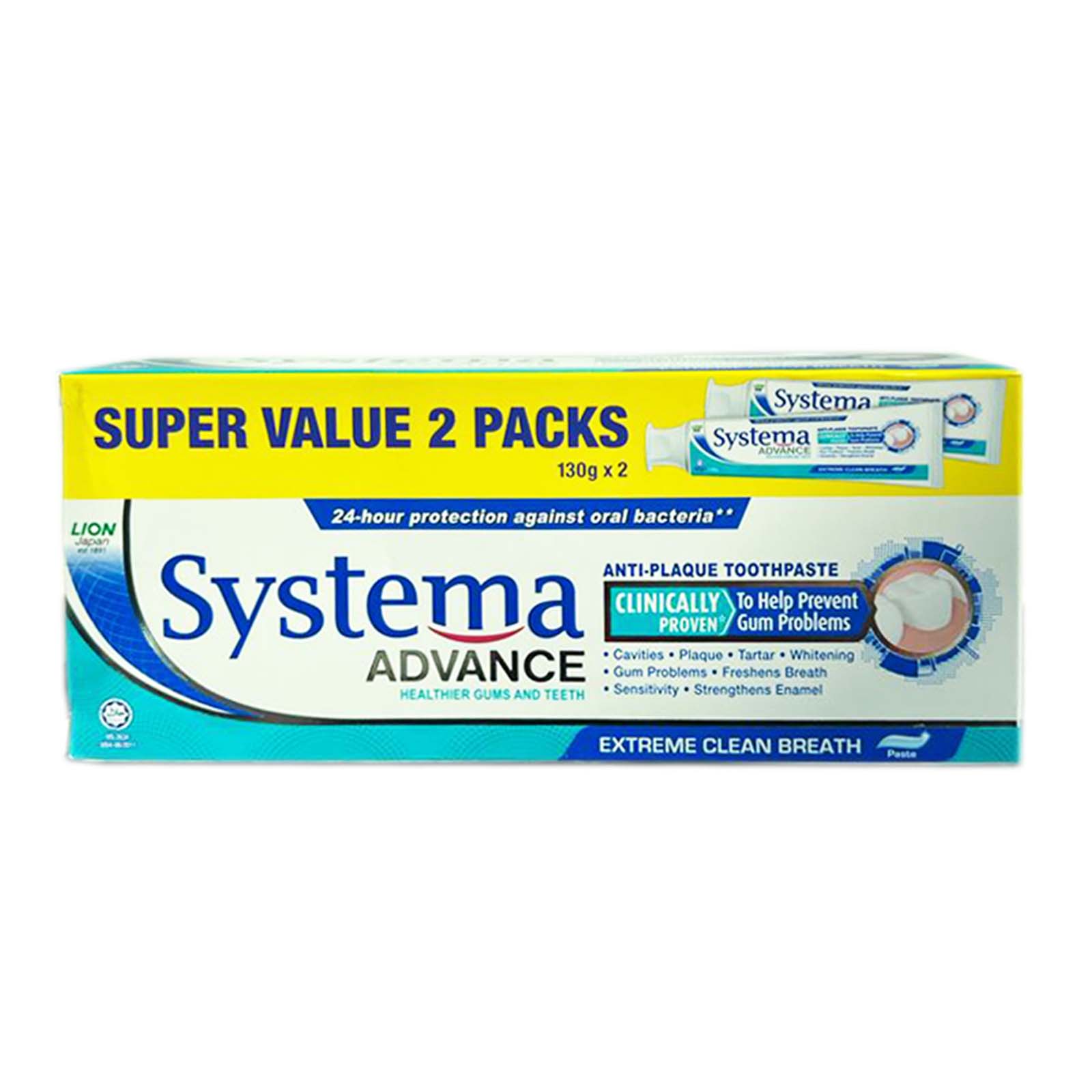 Systema Advance Extreme Clean Breath Toothpaste 130g x 2 – Jaya Grocer ...